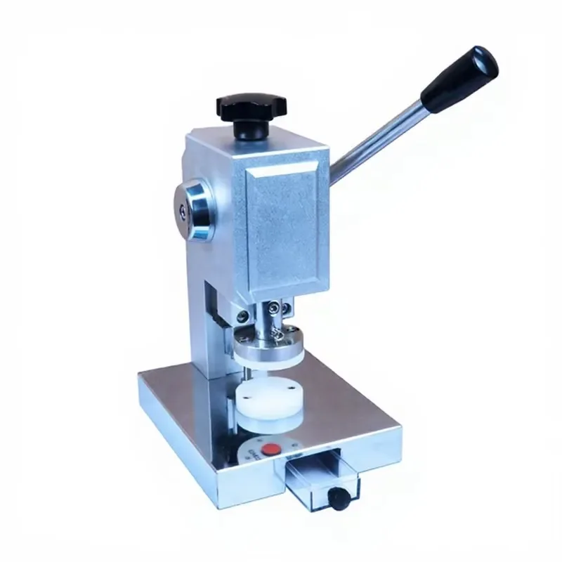 Coin Cell Electrode Cutter Manual Compact Round Disc Punching Machine for Lab Button Cell Fabrication