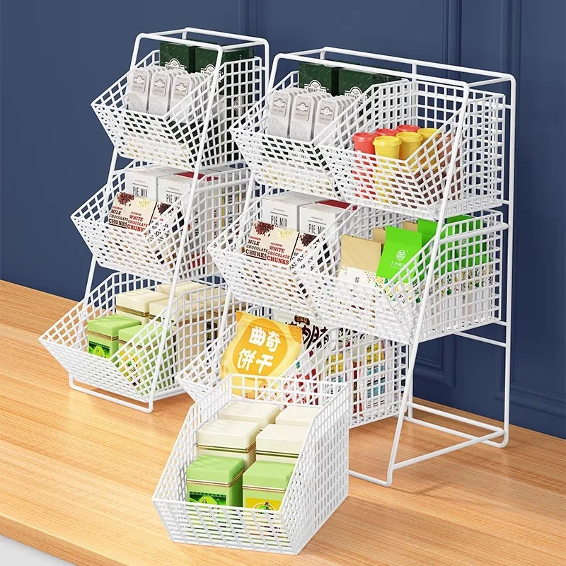 

Living Room Desktop Fruit Snack Storage Basket Kitchen Countertop Multi-layer Vegetable Storage Rack