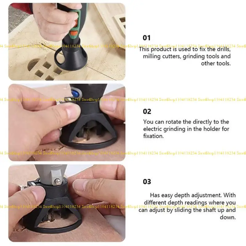 P9FB Efficient Cutting Guide Attachment Polishing Carving Grinding Locator for Rotary Tool Offering Versatility and Precise