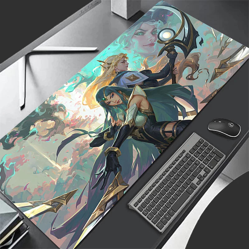 Mousepad Computer Gaming Accessories Keyboard Pad Office PC Rubber Mouse Pad L-league Of Legends Diana Decoracion Desk Mouse Mat