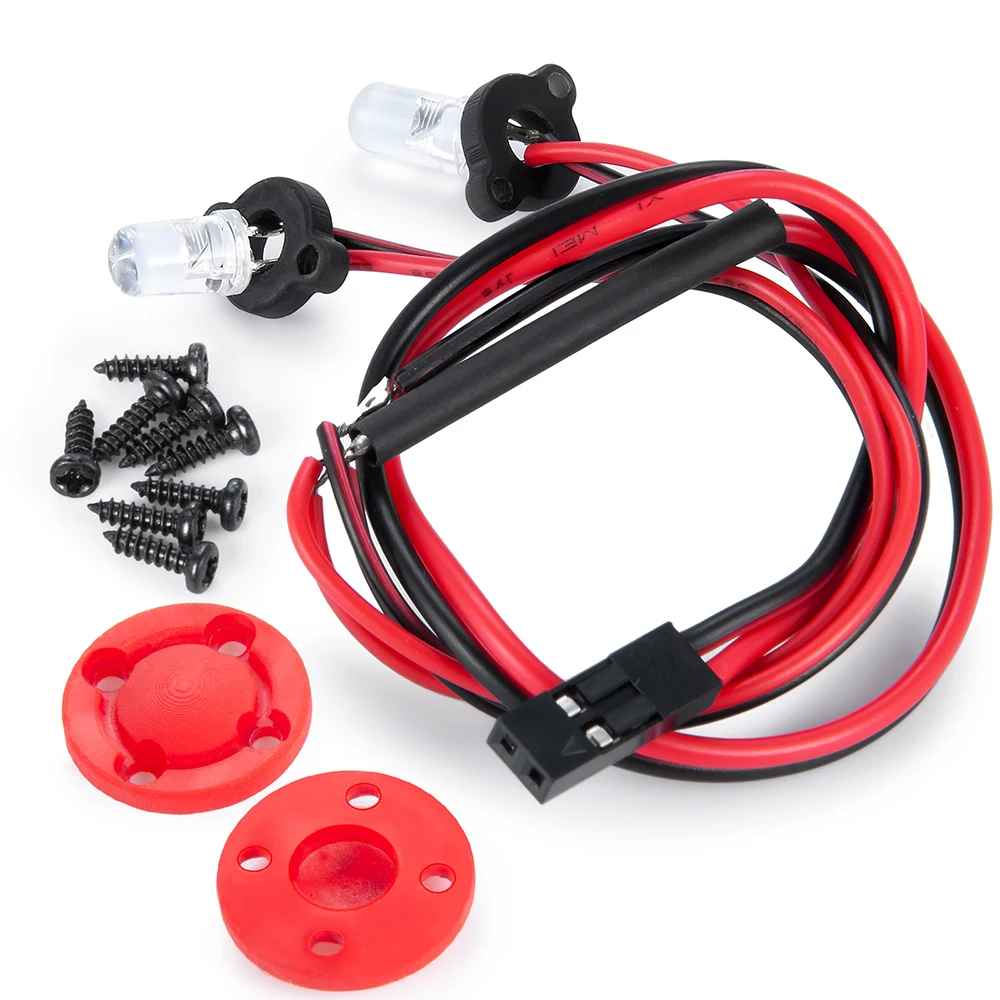 YEAHRUN RC Car Taillight Spotlight Red LED Light for 1/10 VS4-10 Phoenix VPS09007 Vanquish Products Parts