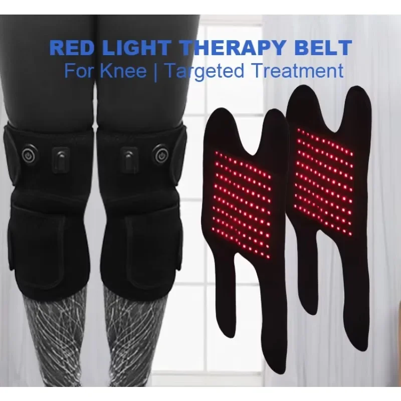 LED Phototherapy Knee Pain Home Therapy Wearable LED Red Light 660nm and 850nm Infrared Treatment Pads