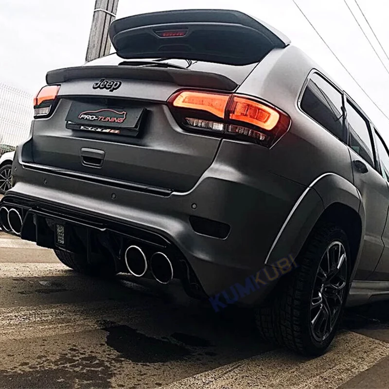 Spoiler Grand Cherokee For Jeep Car 2013-2020 Rear Trunk Lid Boot Ducktail Lip Wings Black Carbon Exterior Tuning Accessories
