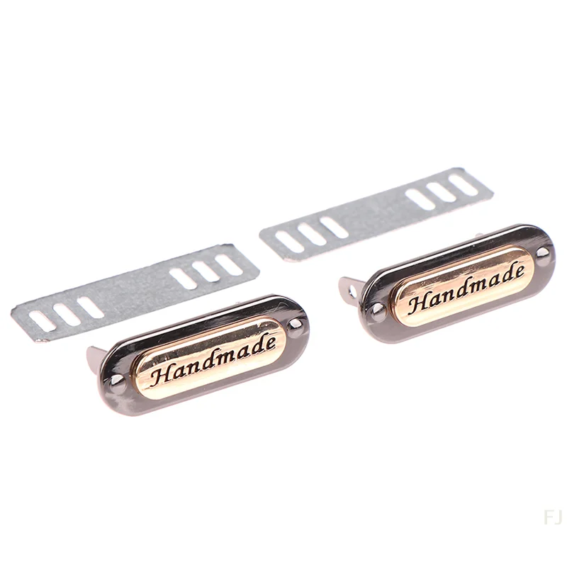 

[YU] 2 шт. Металлические этикетки ручной работы, овальные, для одежды, джинсов, обуви, сумок, аксессуаров, с печатью, для поделок своими руками