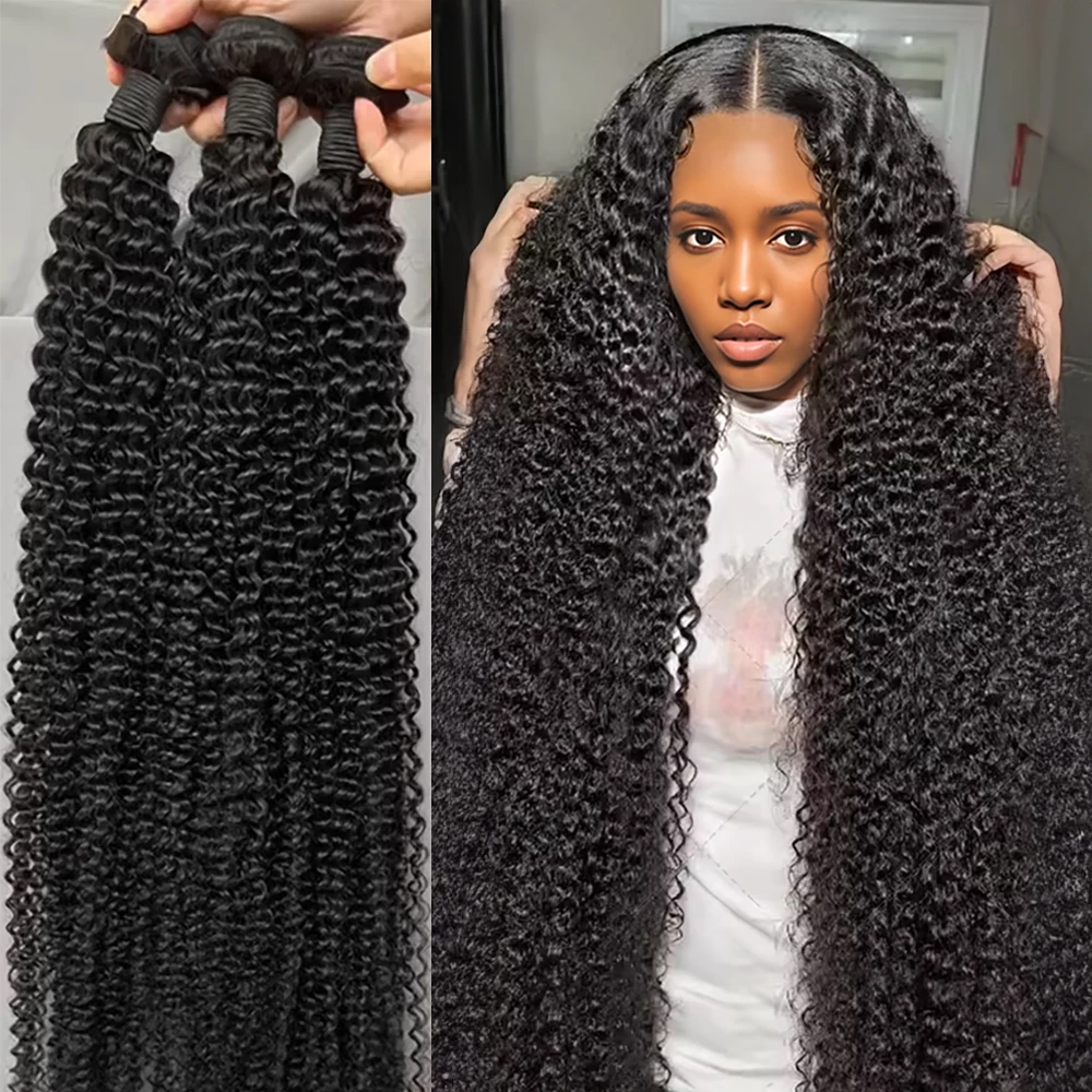 

15A Бразильские вьющиеся пучки человеческих волос 30 40 дюймов Глубокая волна Необработанные 3 4 пучка предложений 100% необработанные наращивания с двойным утком