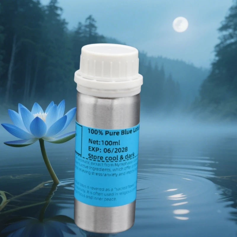 Organic Blue Lotus Essential Oil | Luxury Grade for Perfumery & Skin Therapy | 100% Natural Sleep & Meditation Aid | 100ml