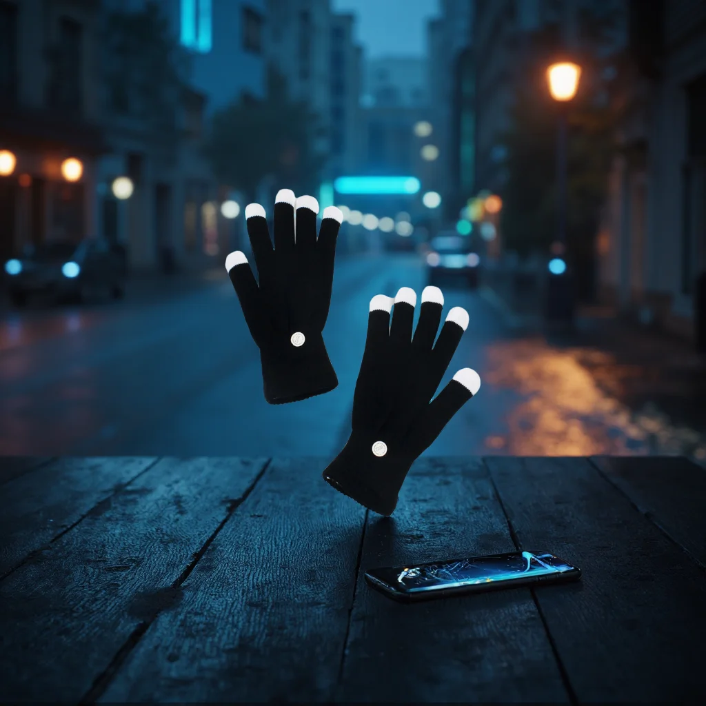 

Светодиодные перчатки с изменением цвета, светящиеся перчатки для пальцев, мигающие игрушечные варежки для концертов, Хэллоуина, световых шоу, подарков