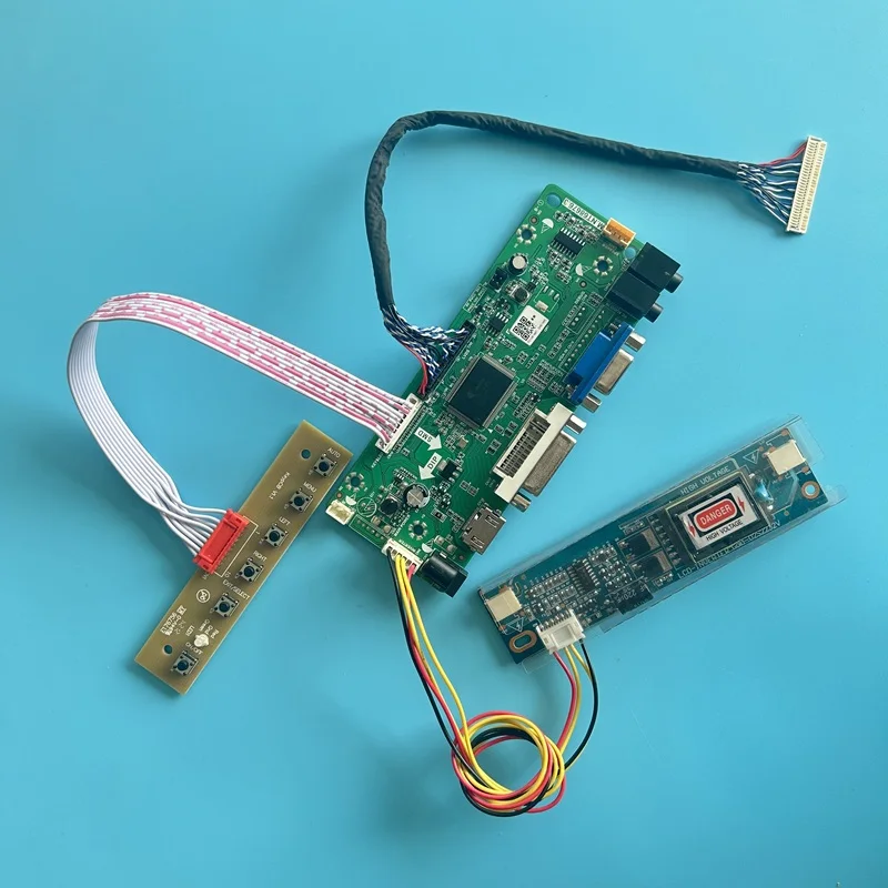 

Controller Driver Board Fit LTM185AT01 LTM185AT02 LQ185T1LGN2 1366*768 Display DVI VGA HDMI-Compatible 2CCFL LVDS-30Pin DIY Kit