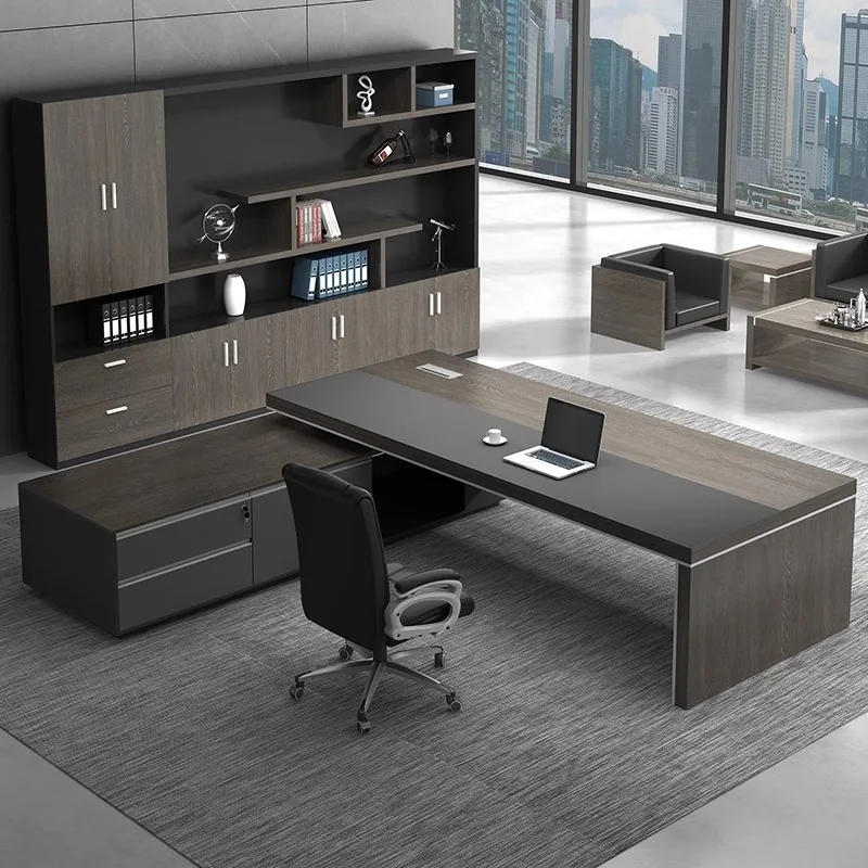 CEO Desk,Boss Table,Saint Lee Boss , Simple Modern , Manager , Supervisor Desk And Chair Set, Light Luxury Executive Offic