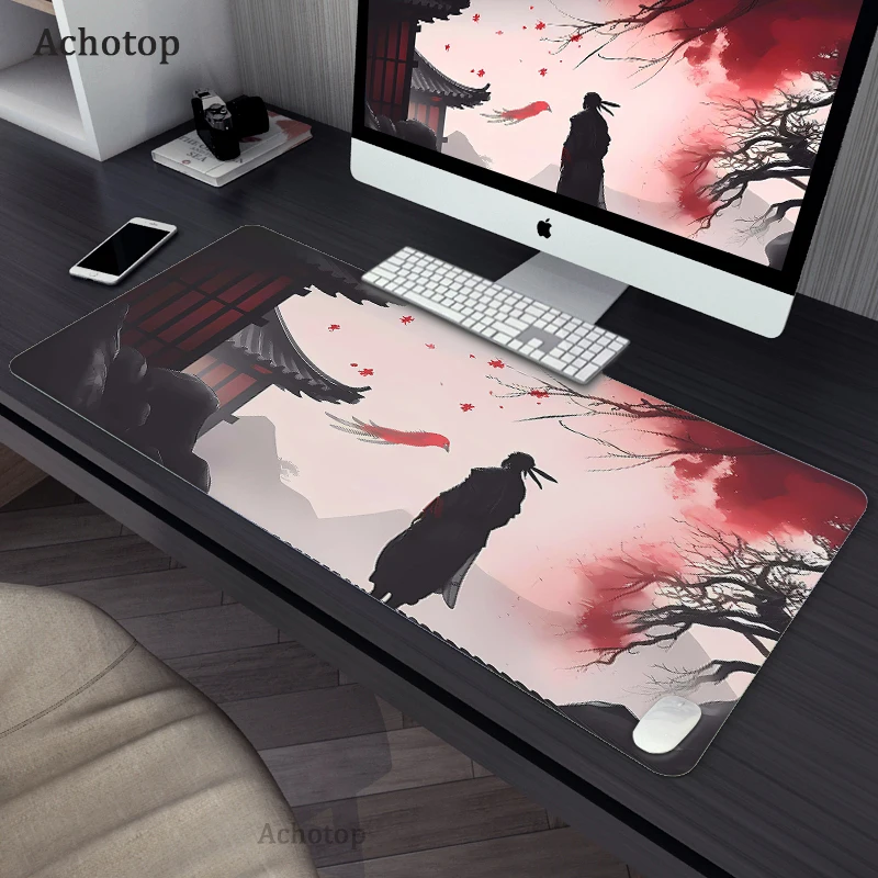 Grote Bureau Beschermer Mat Lederen Japanse Anime Muismat Desktop Toetsenbord Bureaublad Gamen Muismat Pc Accessoires