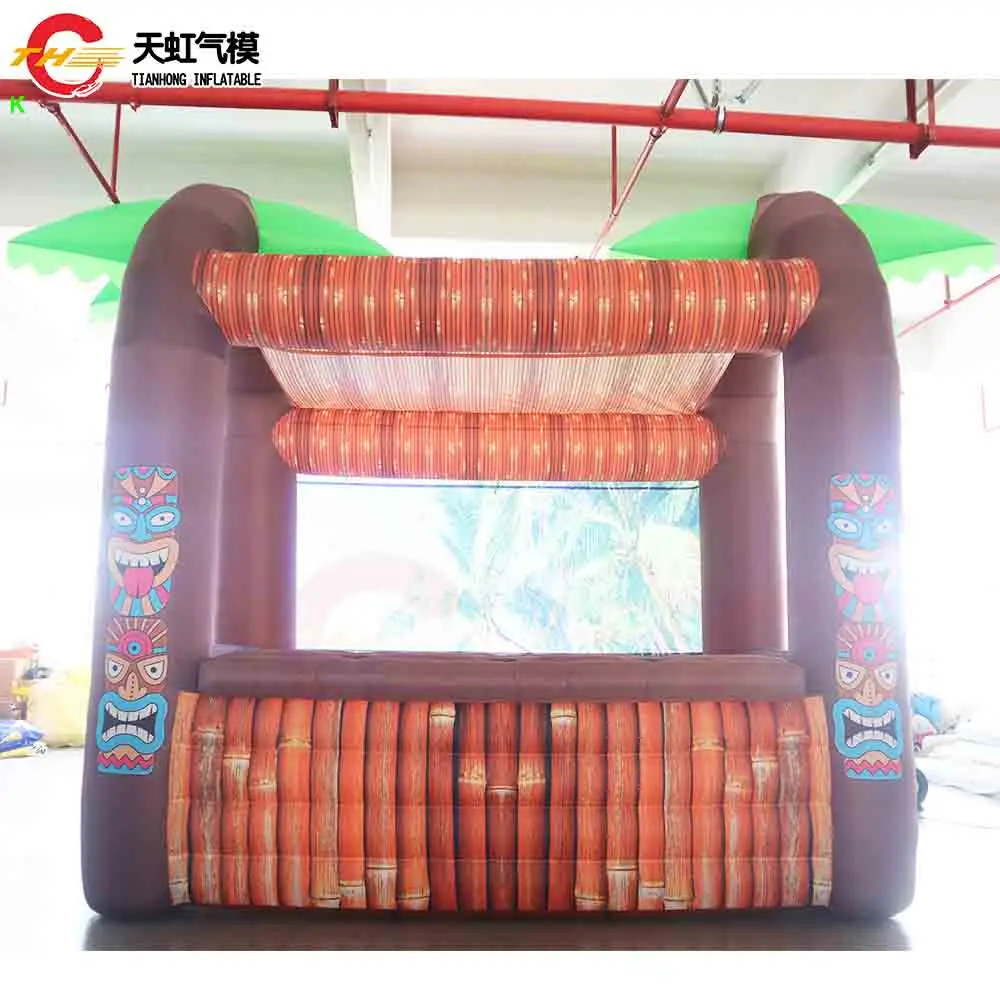 Fast Shipping 4.5x4.5x3m Giant Indian Inflatable Pub Tents Outdoor Blow Up Inflatable Snack Booth Bar Tents for Sale