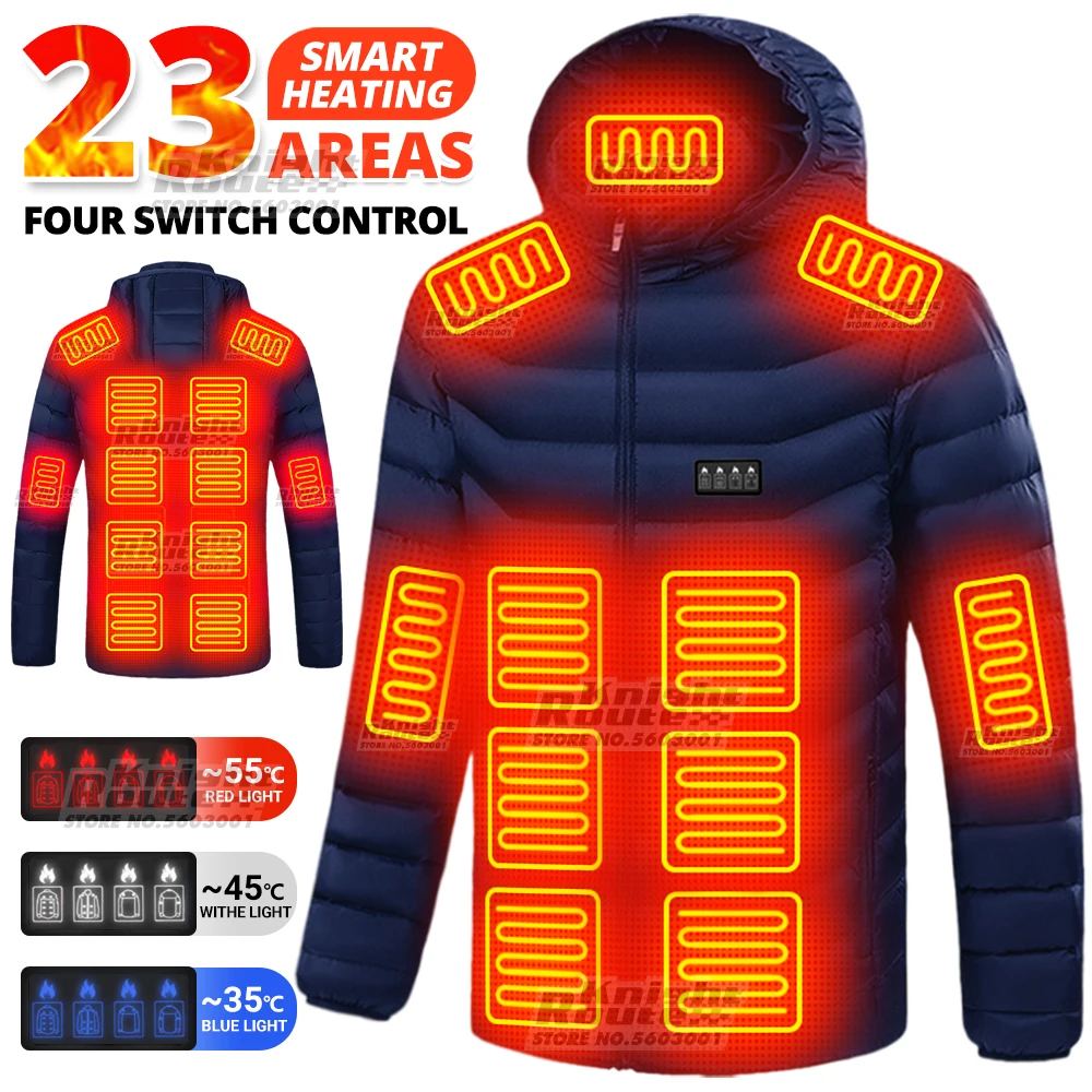 23Areas Heating Jackets USB Heating Jacket men's Women's Snowboard jackets Warm Ski Heating Jackets New Outdoor Camping Fishing