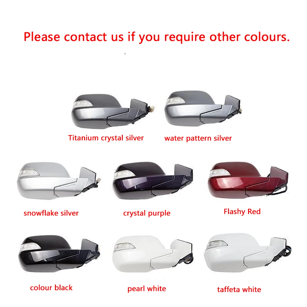 For HONDA CRV CR-V 2007 2008 2009 2010 2011 RE1 RE2 RE4 Left Right Car Side Mirror Outer Rearview Mirror Assy 5/7/9 Wire