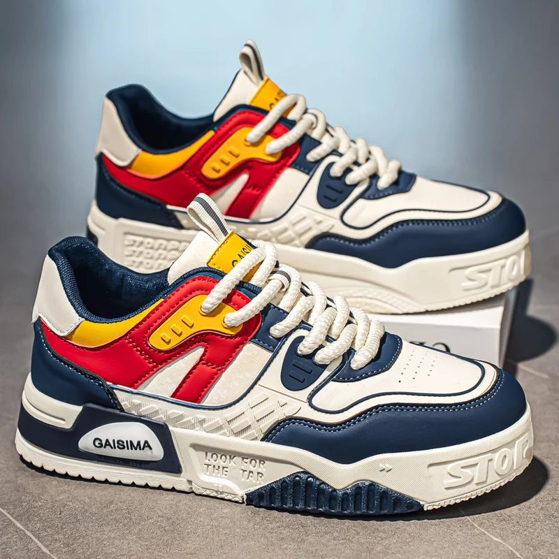 

Original Fashion Men's Skateboard Shoes Big Size 48 Comfortable Platform Sneakers Men Non-slip Sports Shoes zapatillas de skate