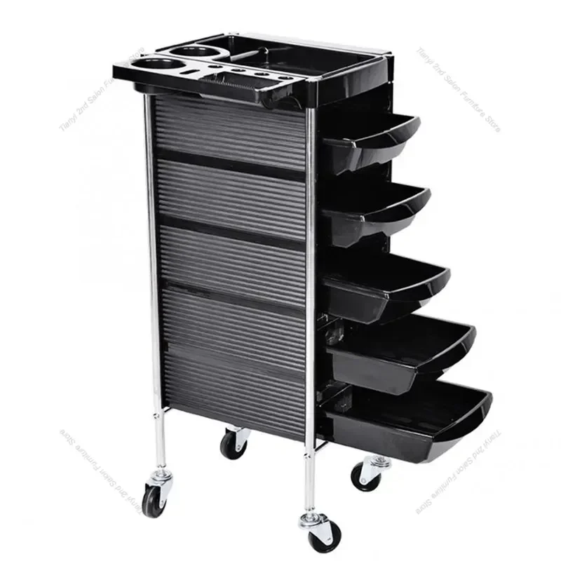 Nordic Beauty Salon Rolling Cart Modern Barbershop Drawers Designers Salon Trolley Barbershop Furniture Carrinho Multiuso FYST
