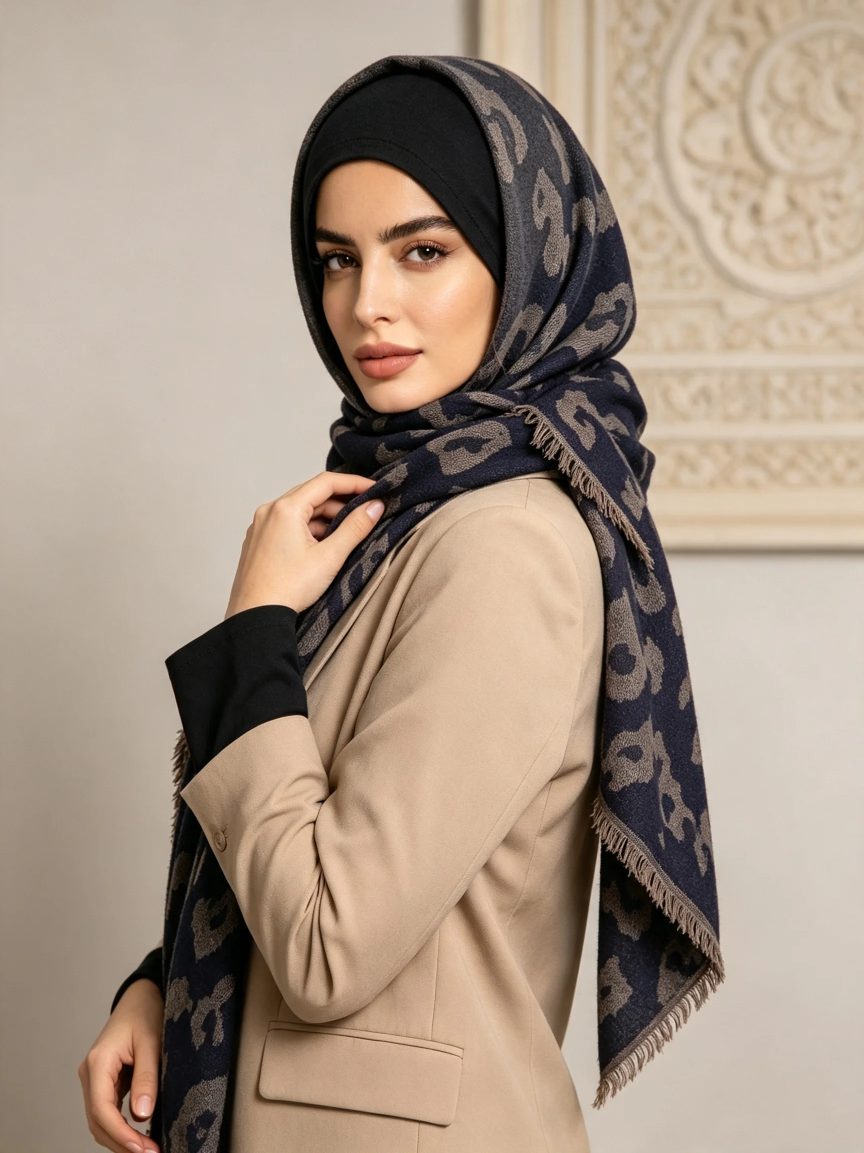 Hijab Jacquard Musulmano con F - Felt Sheet Wool recensione e prezzo