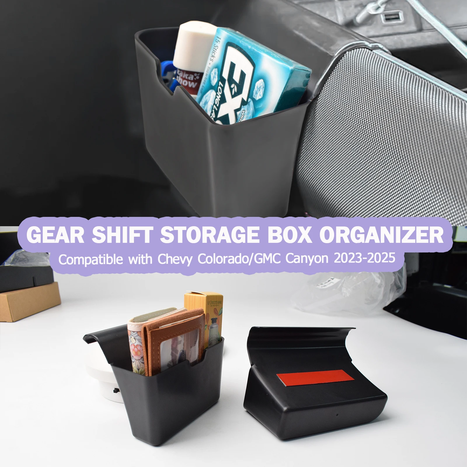 

Center Console Hanging Storage Organizer for Chevy Colorado/GMC Canyon 2023 2024 2025 Center Console Shifter Storage ABS Car Box