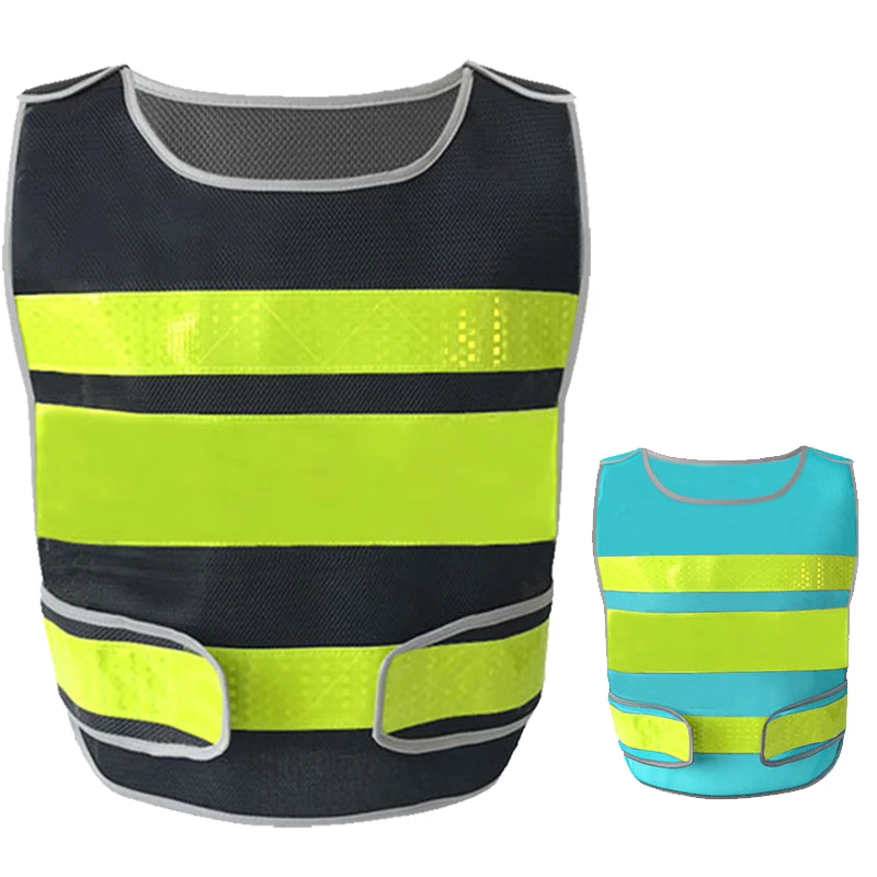 

Adjustable High Visibility Reflective Running Cycling Vest Outdoor Reflective Vest with Zipper Volunteer