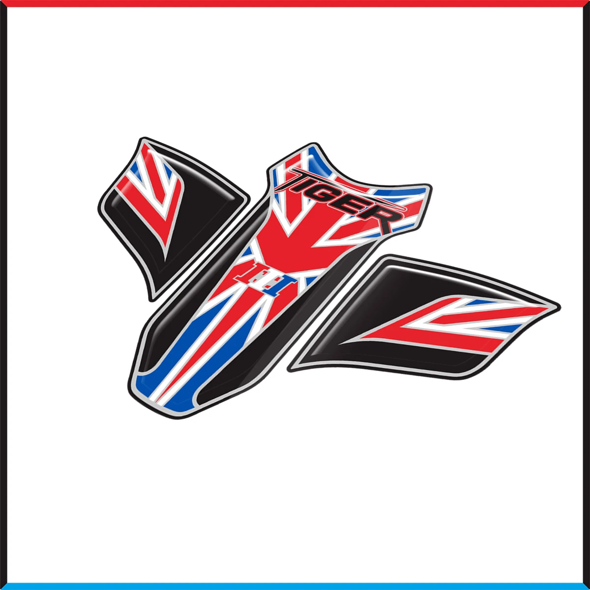 DLA Triumph Tiger 800 2018 Motocykl Tank Pad Protector Ochrona farby