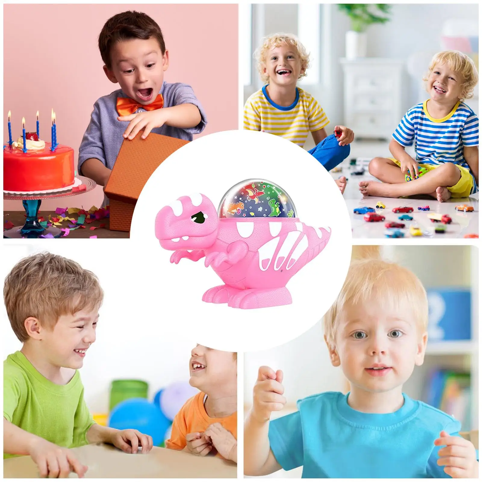 Kids Dinosaur Night Light Projector 360 Rotating Projection Lamp  Ceiling Projector for Bedrooms Dreamy Ambient Light for Kids