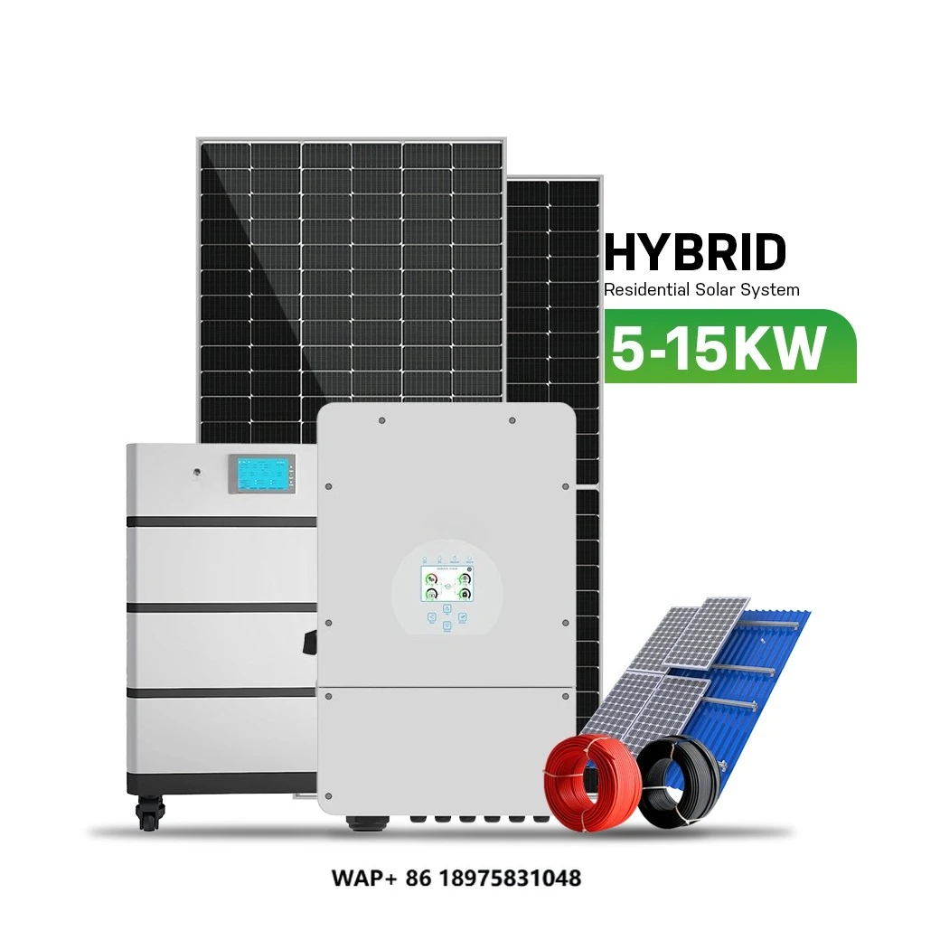 Complete Deye Hybrid Grid Full 5KW 6KW 8KW 10KW Solar Panel Power Solar Energy System Home Solar System for the Whole House