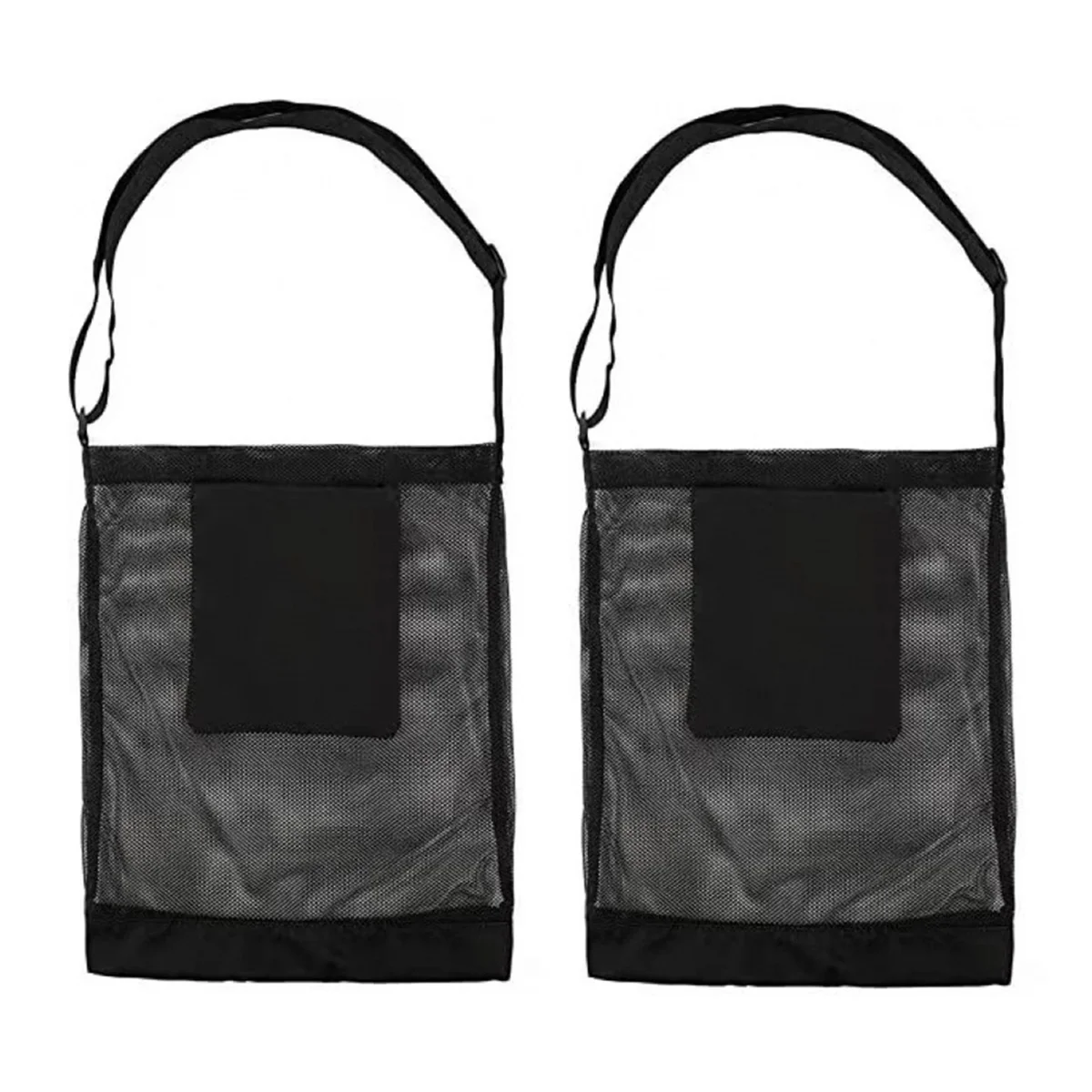 

2PCS Mushroom Hunting Net Bag Harvest Mushroom Basket Collection Bag Large Capacity Mesh Garden Fruit Picking Bag Black