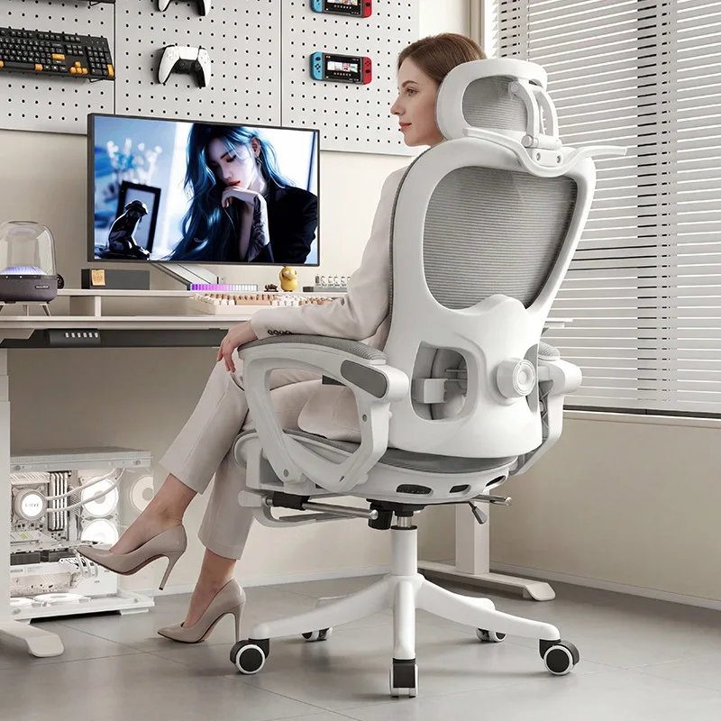 Ergonomic Lumbar Support Office Chair Home Comfort Long Sitting Nap Dual Use Backrest Gaming Chair Gaming Chair Office Chair