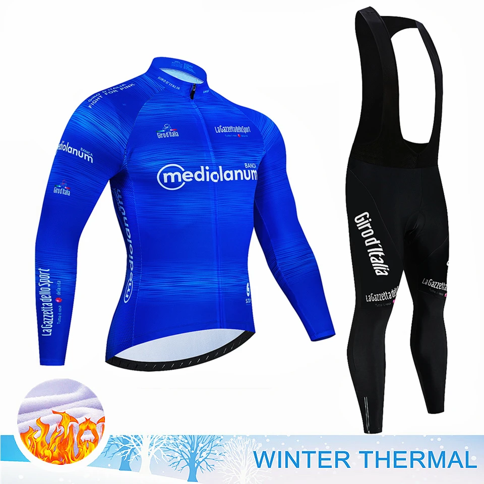 

Тур из Италии зимний флисовый велосипедный комплект из Джерси для горного велосипеда для гонок велосипедный костюм для улицы спортивный велосипедный комплект одежда для велоспорта