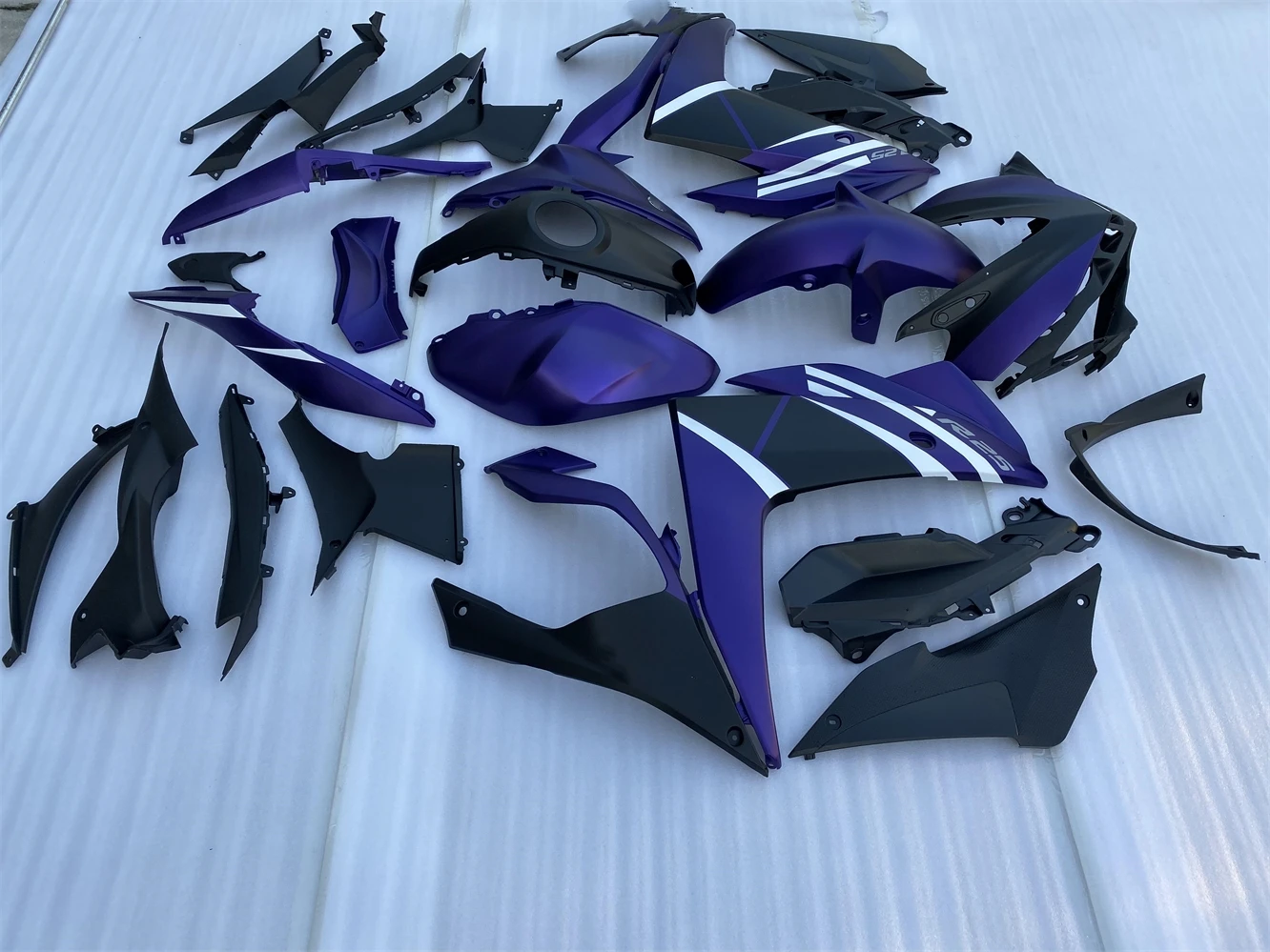 Motorcycle Fairing Kit fits to Yamaha R25 15 16 17 18 year R3 2015 2016 2017 2018 Fairing Black White Purple motorcycle housing