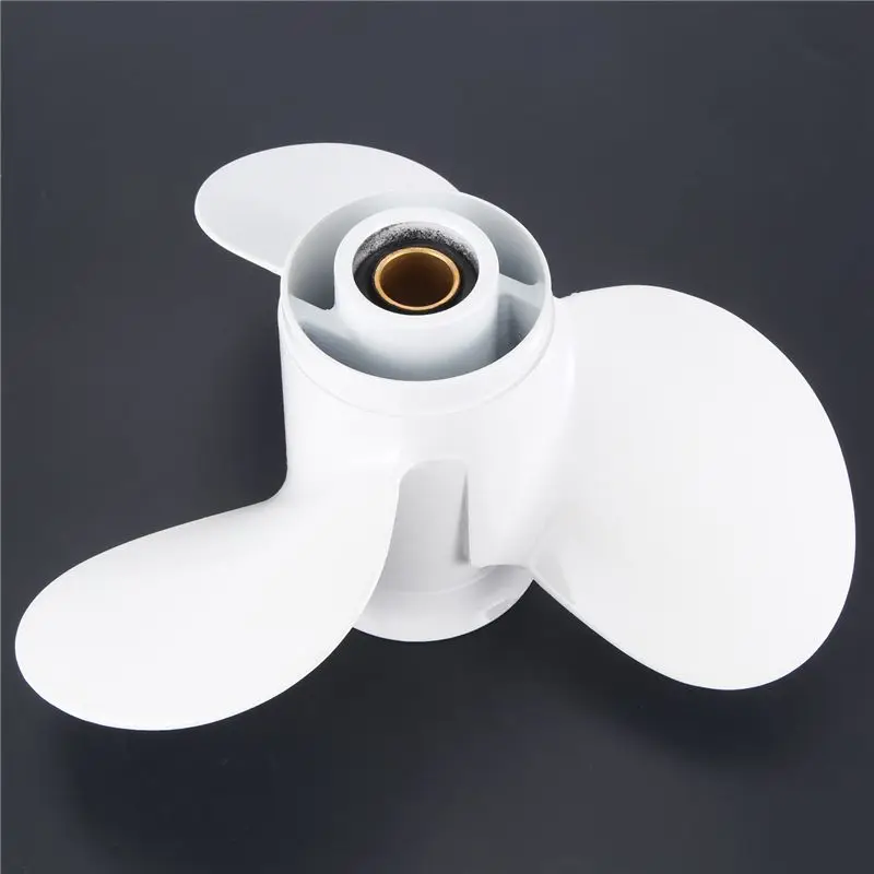 Eco-Friendly Marine Engine Outboard Propeller 664-45947-01-El 9 7/8 X 11 1/4 For 20-30Hp Aluminum Alloy 3 Blade Black 10