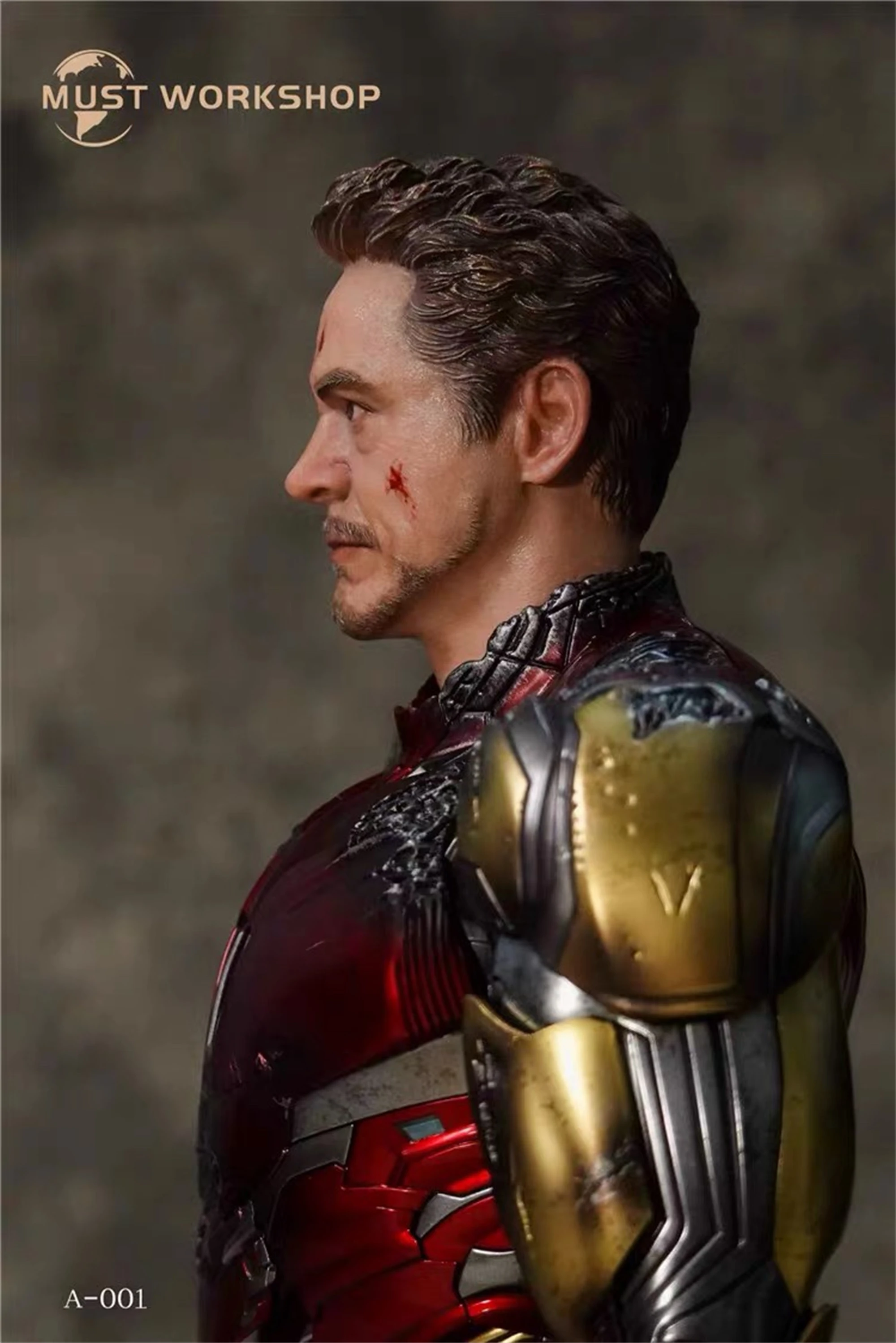 Deve oficina 1/6 batalha danificado tony stark robert downey jr. cabeça esculpir modelo apto para 12 toys hot quente brinquedos figura de ação corpo