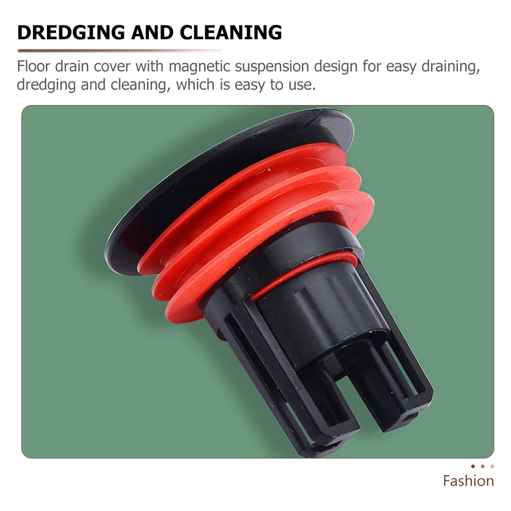 

Magnetic Suspension Stopper Shower Floor Drain Hair Catcher Odor Proof Floor Drain Cover Easy Install No Scratch Durable
