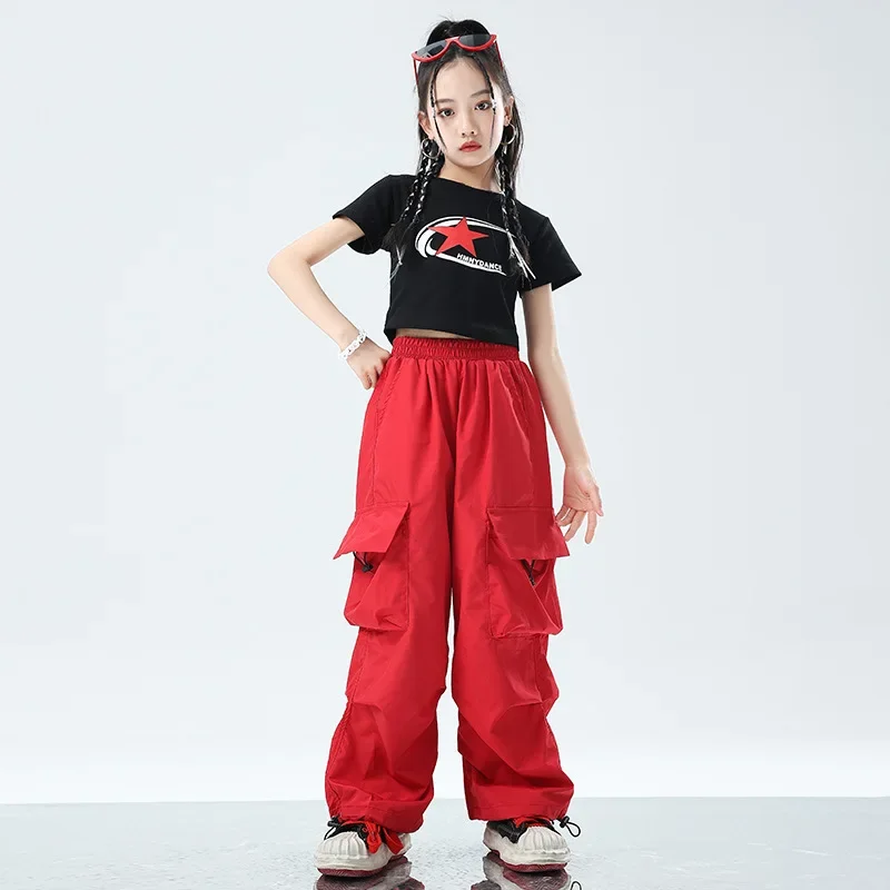 Jazz Dance Dress Girl Blast Street Costume Fashion Cool Hip Street Dance Children Fashion Dress Wear Suit