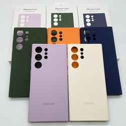 Samsung Galaxy S23 Ultra Case Hoge Kwaliteit Zachte Siliconen Cover Zijdeachtige Touch Beschermhoes Voor Galaxy S23ultra 5G Telefoonhoes