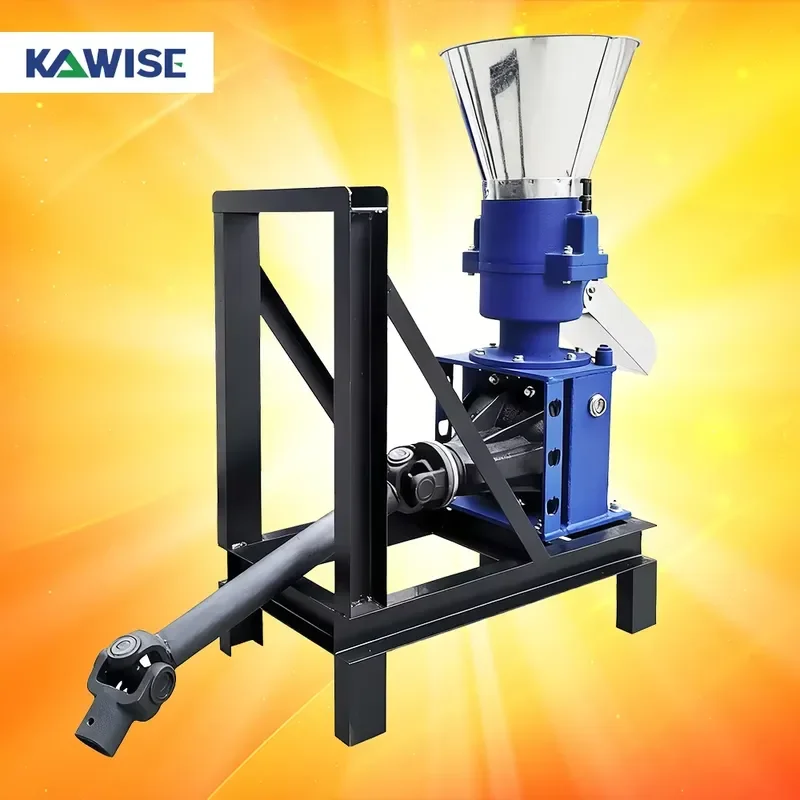 PTO Cattle Feed Pellet Mill KR Tractor Driven Rotating Roller Machine for Farm Feed Production