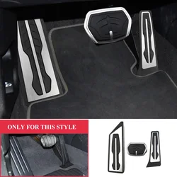 LHD Car Pedal Cover for BMW X1 F48 X2 F39 2016-2024 Gas Fuel Brake Pedals Pads Protector Stainless Steel AT Accessories