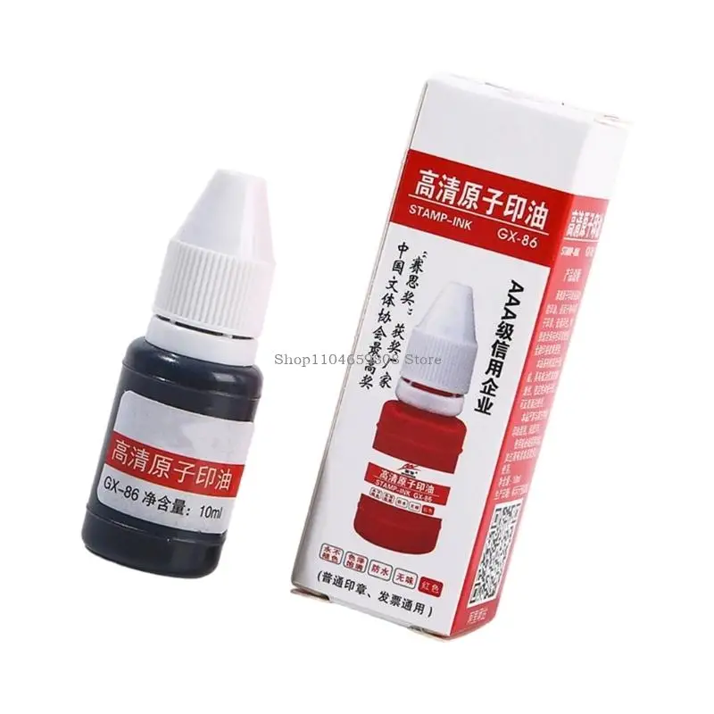 5 stks 0.33 oz Refill Inkt voor Kantoor Stempels en Inktkussens Multifunctionele Inkt Refill