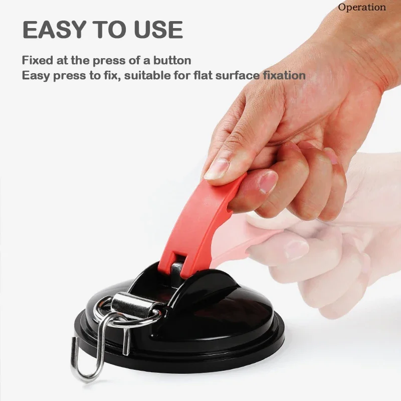 Vacuum Suction Cup Anchor with Fixed Hook Suction Cup Hook for Heavy-Duty Car Watch Strap Suitable for Car Bathroom