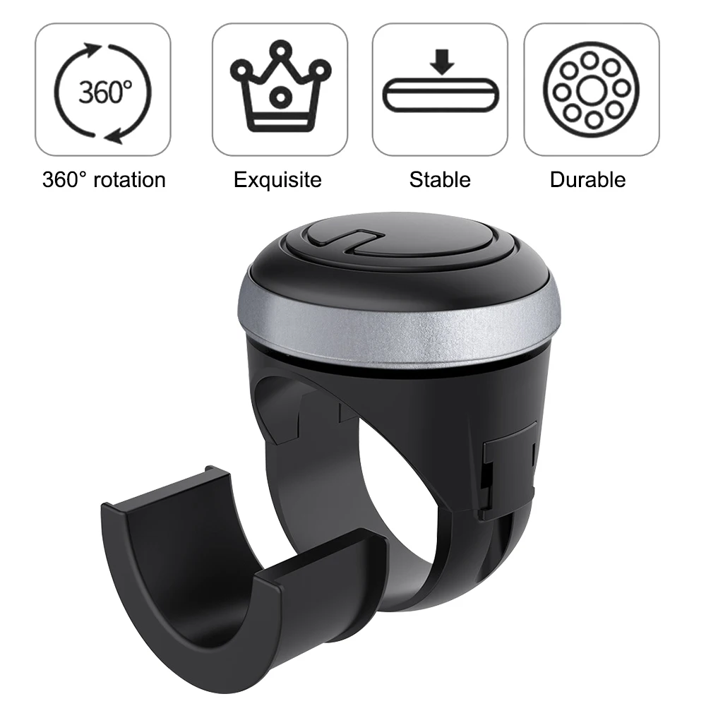 Spinner Knob Metal Bearing Power Handle Turning Steering Wheel Booster Ball Shaped Car Hand Control Grip Knob