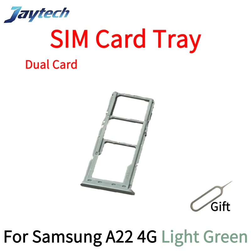 10PCS Dual Karte Telefon Sim SD Karte Tray Für Samsung A22 A23 4G 5G Sim Karte Halter Adapter schublade Mit PIN