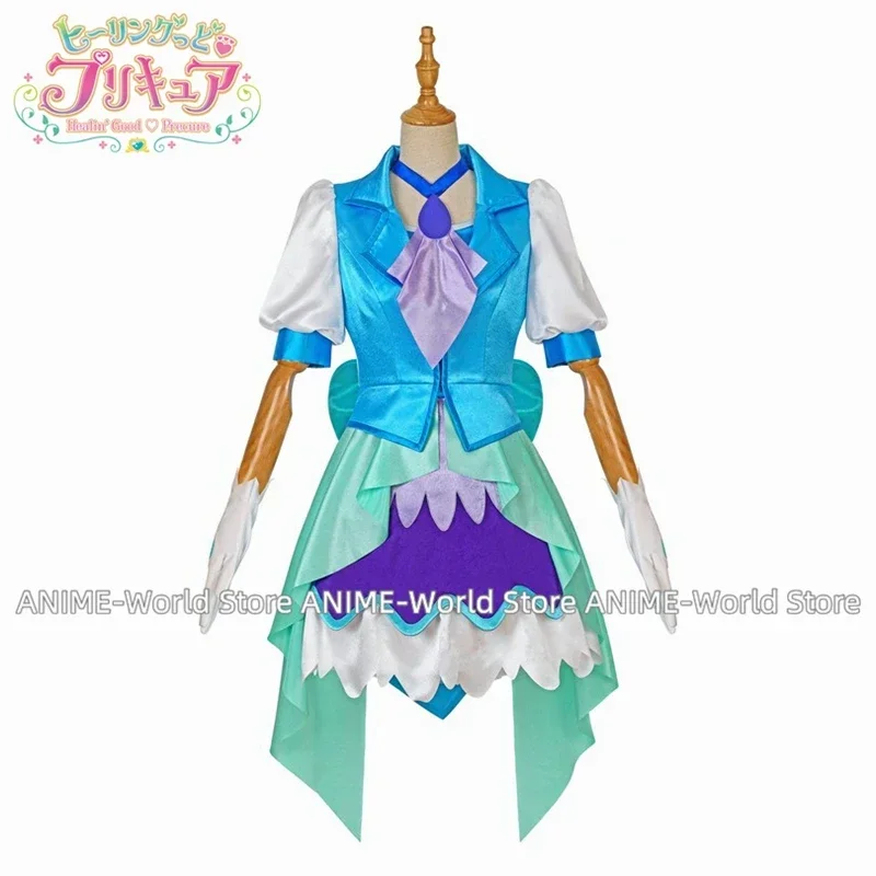 شفاء جيد جميل علاج Sawaizumi Chiyu/علاج فونتين تأثيري حلي كرنفال زي هالوين شعر مستعار عيد الميلاد زي