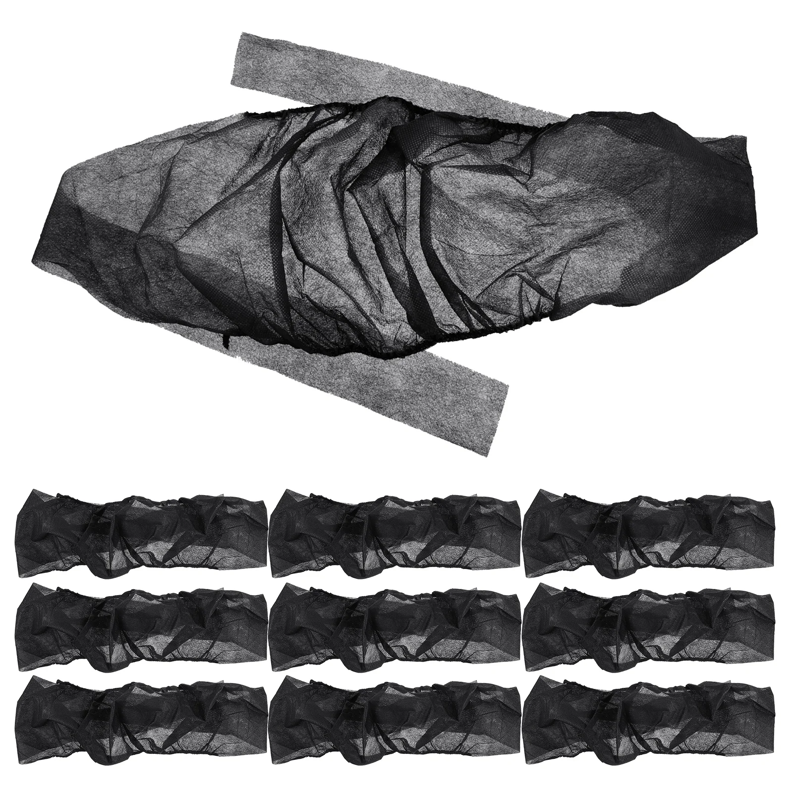 15 個汗サウナ下着使い捨て黒不織布ストラップレス美容院ブラジャー女性用使い捨てブラジャー