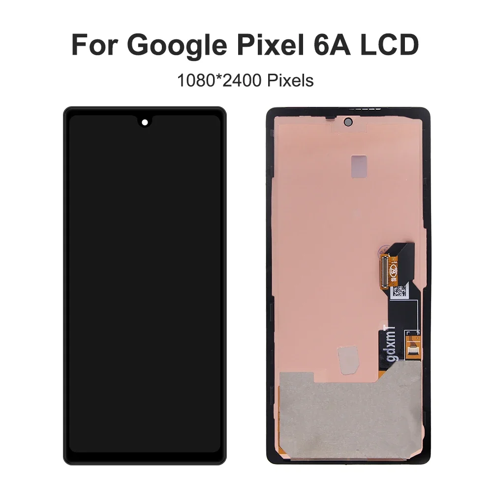 For AMOLED For Google Pixel 6A Google Pixel6A GX7AS GB62Z G1AZG LCD Display Touch Screen Digitizer Assembly Replacement