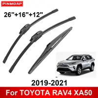 1/2/3/4/6 Uds limpiaparabrisas de coche para TOYOTA RAV4 XA50 2019-2021 limpiaparabrisas delanteros y traseros cepillos accesorios para automóviles 2019 2020 2021