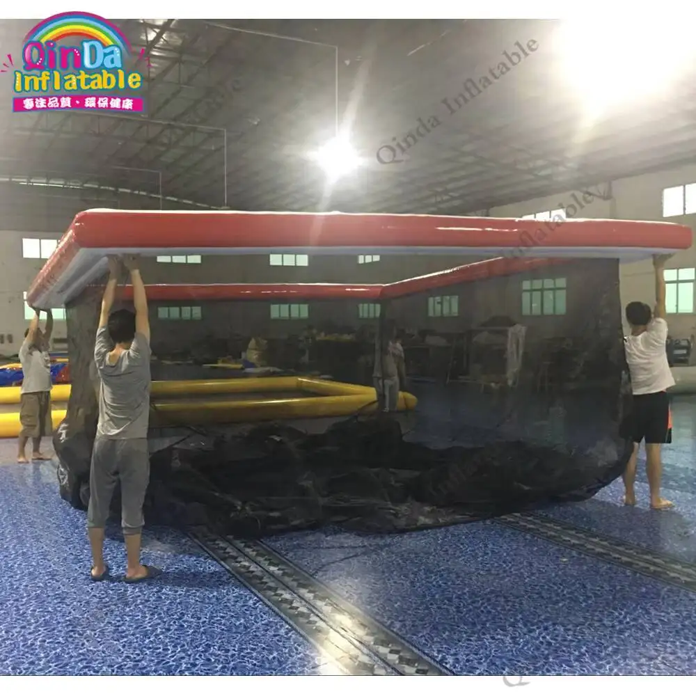 

5x4x3 м надувной бассейн с защитой Медузы с сеткой, заводская цена надувной водный бассейн для яхты