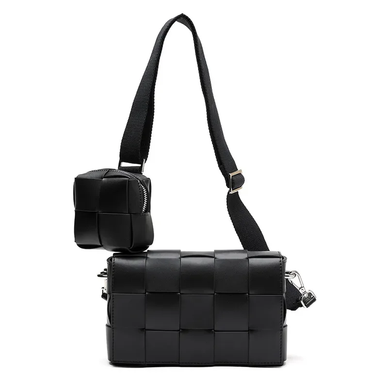 

Новая женская сумка-кроссбоди из плетеного материала в трансграничном стиле, модная универсальная модель Весна-Лето 2026