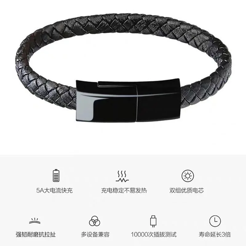 แบบพกพา USB C สาย USB Micro USB สายชาร์จข้อมูลสายชาร์จสำหรับ iPhone Android Type-C สาย Carregador