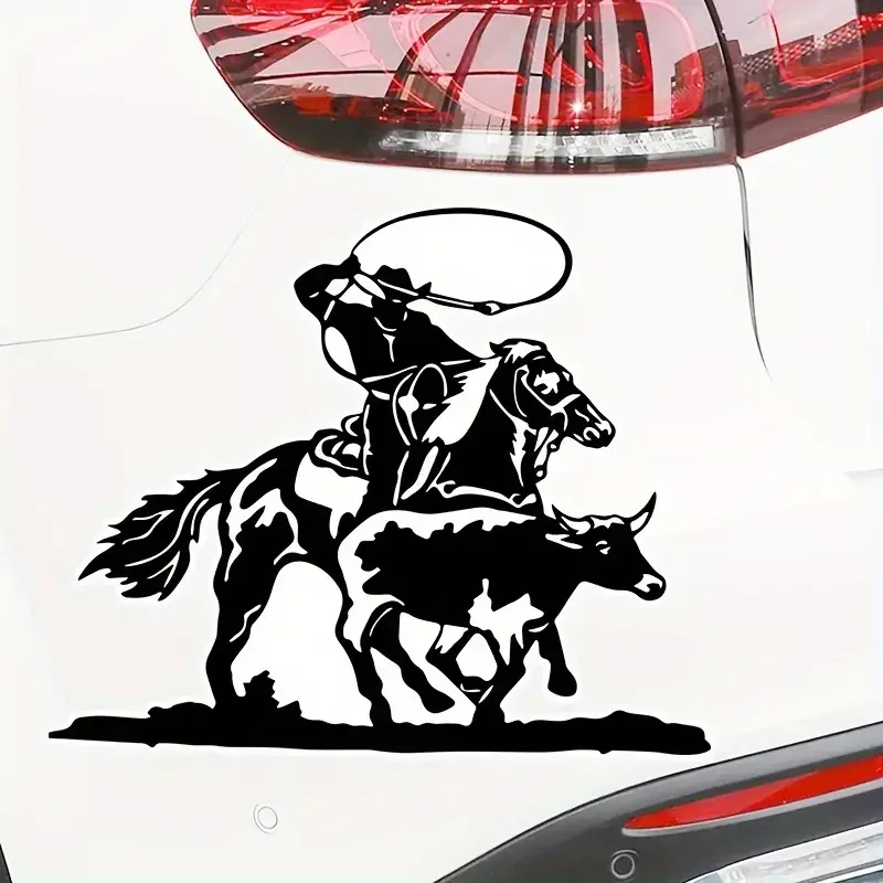 Denim Racing Sticker Funny Car Styling Rear Windshield Decal