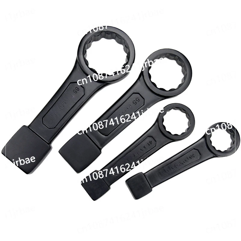 Heavy-duty percussion plum blossom wrench single head 24-160mm large screw mechanical excavator maintenance