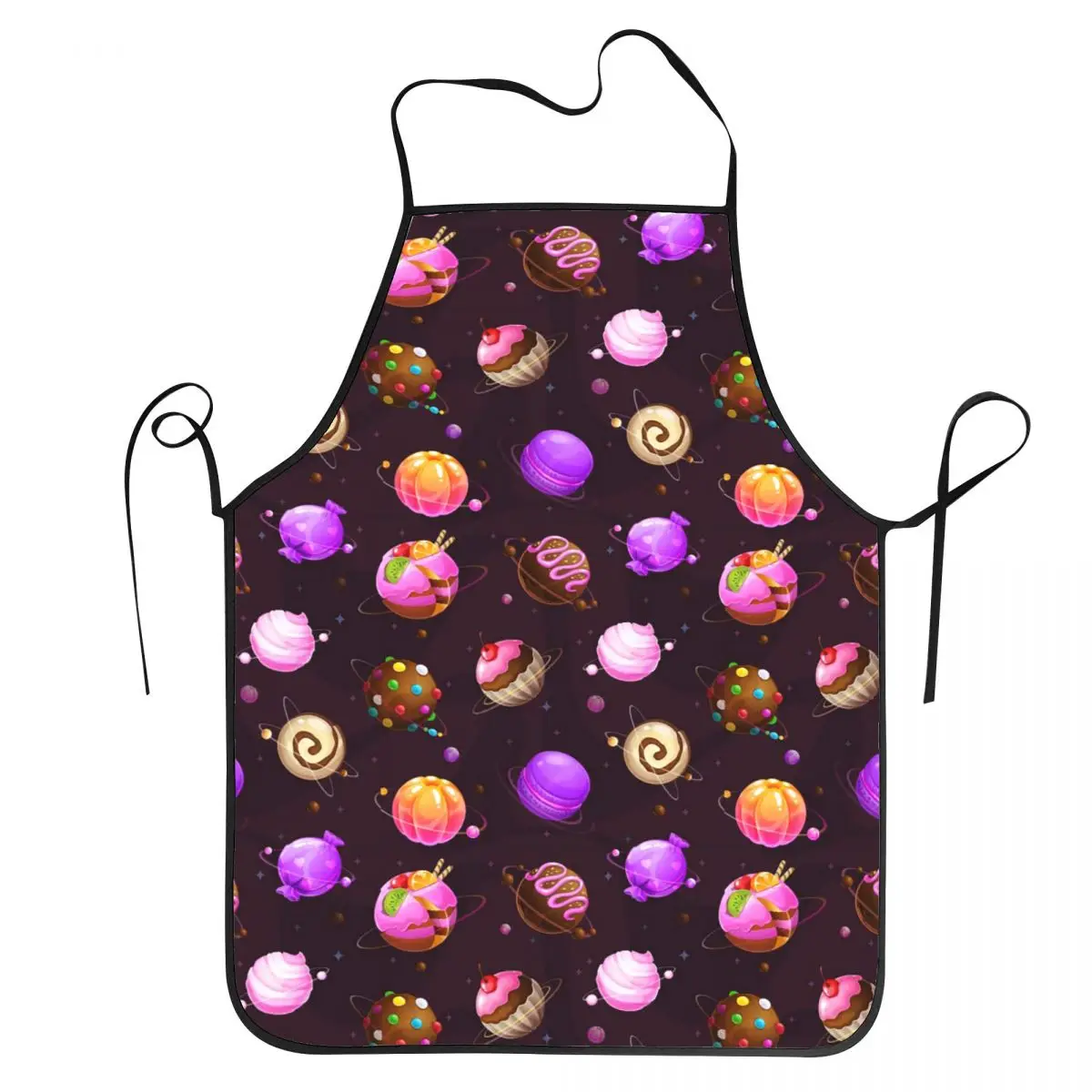 Schürzen mit Kuchen- und Donut-Muster, Kochschürze, wasserdichte Küchenschürze für Frauen und Männer, zum Backen und Malen